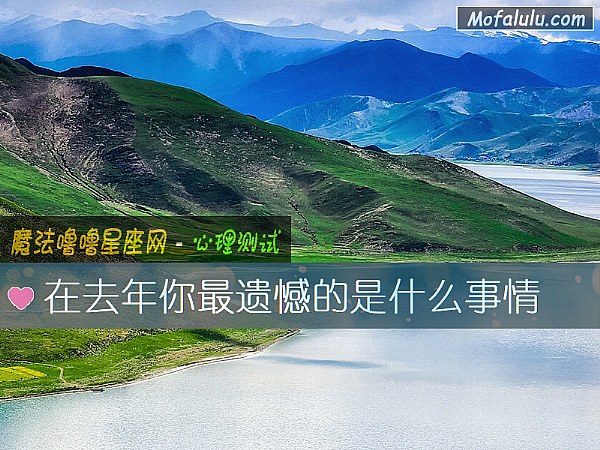 在去年你最遗憾的是什么事情