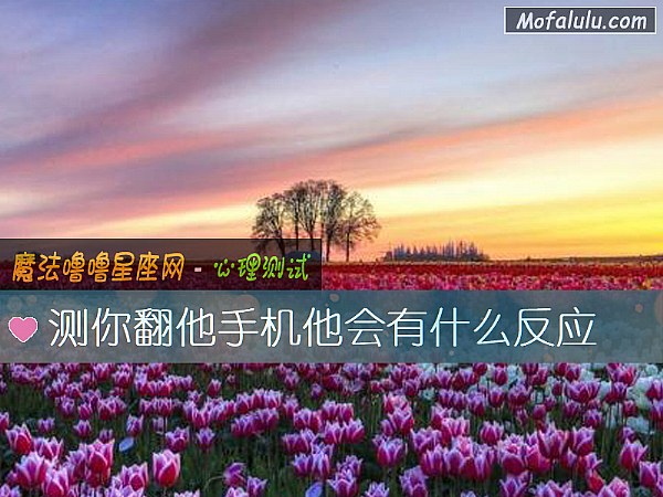 测你翻他手机他会有什么反应