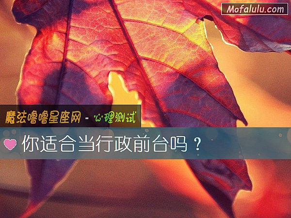 你适合当行政前台吗？