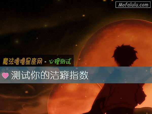 测试你的洁癖指数