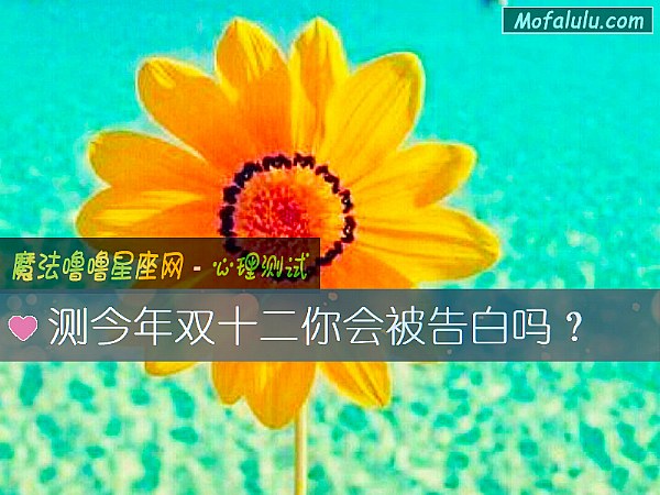 测今年双十二你会被告白吗？