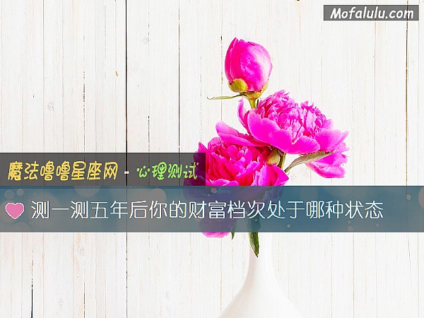 测一测五年后你的财富档次处于哪种状态