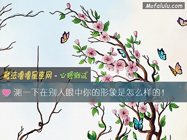 测一下在别人眼中你的形象是怎么样的！