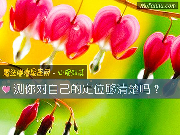 测你对自己的定位够清楚吗？