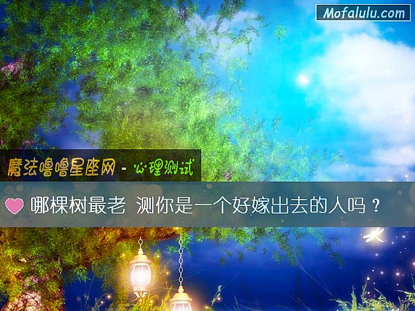哪棵树最老 测你是一个好嫁出去的人吗? 哪棵树最老 测你是一个好嫁出去的人吗?