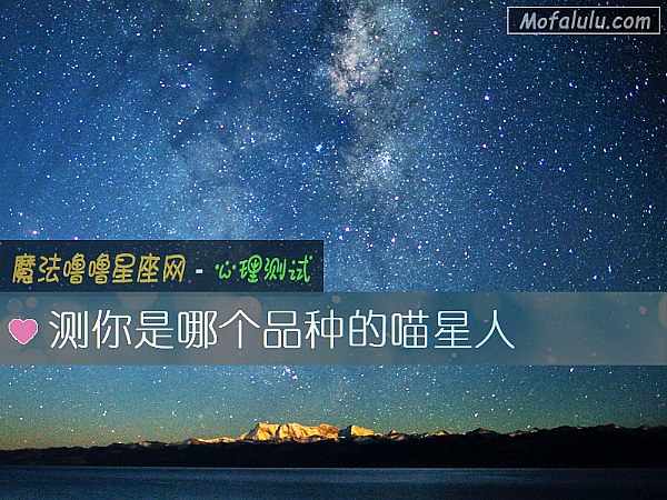 测你是哪个品种的喵星人