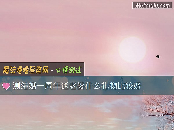 测结婚一周年送老婆什么礼物比较好