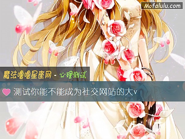 测试你能不能成为社交网站的大v