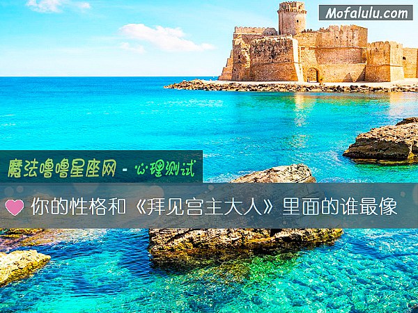你的性格和《拜见宫主大人》里面的谁最像