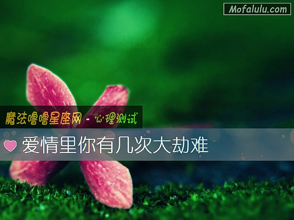 爱情里你有几次大劫难