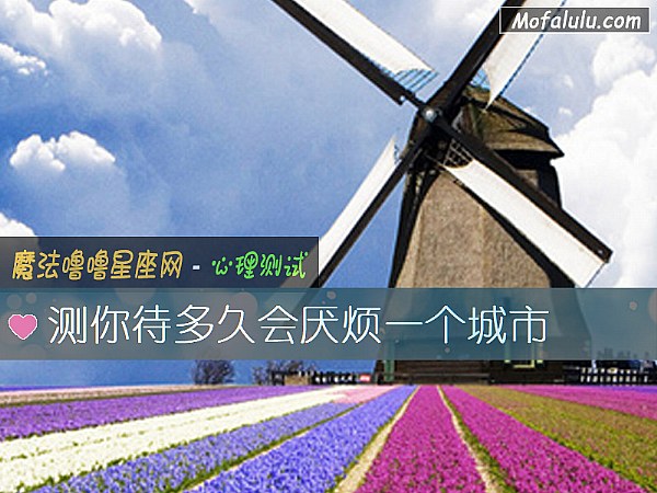 测你待多久会厌烦一个城市