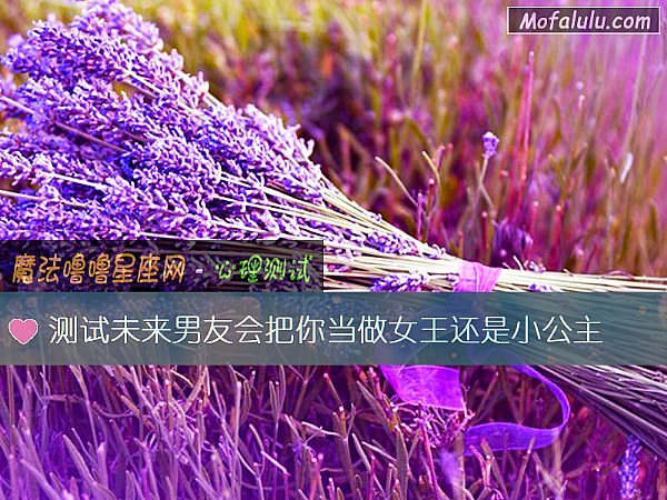 测试未来男友会把你当做女王还是小公主