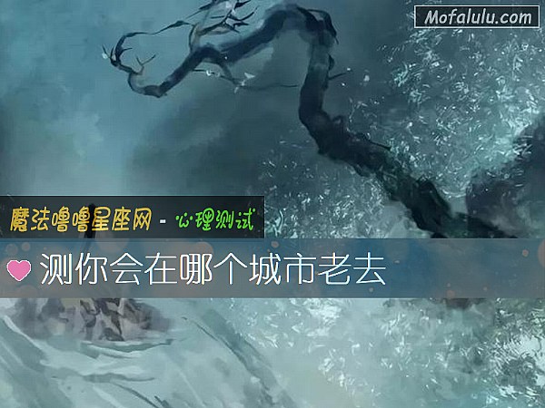 测你会在哪个城市老去