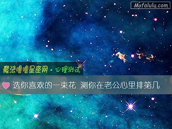 选你喜欢的一束花 测你在老公心里排第几