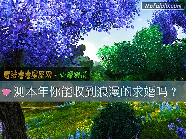 测本年你能收到浪漫的求婚吗？