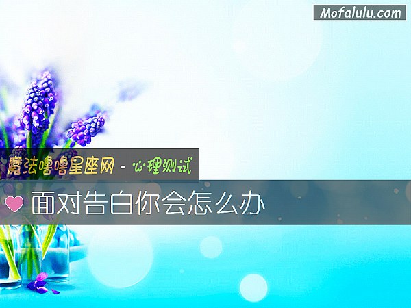 面对告白你会怎么办