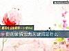 《你的爱情宝典关键词是什么》测试